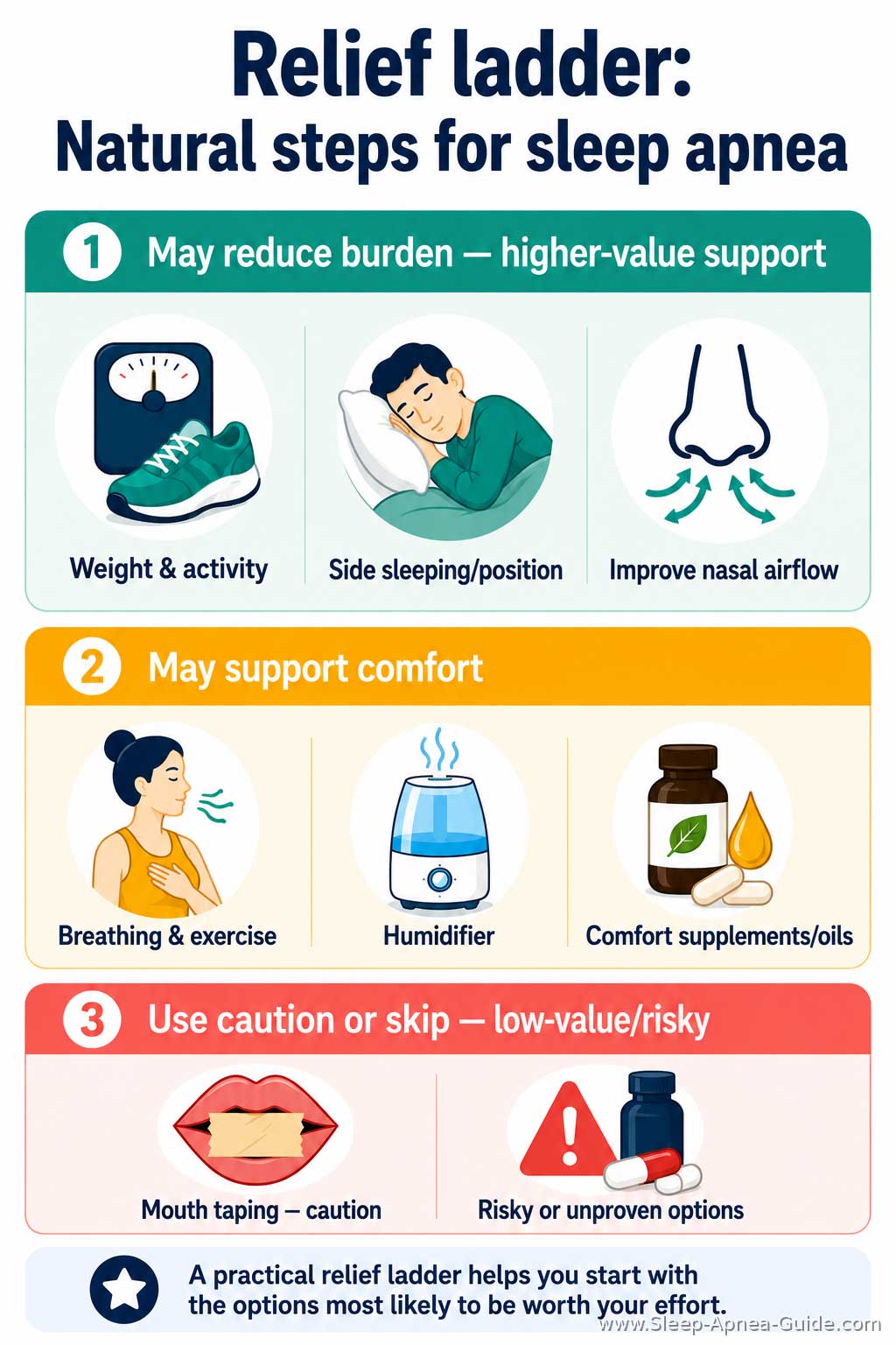 natural remedies sleep apnea relief ladder
