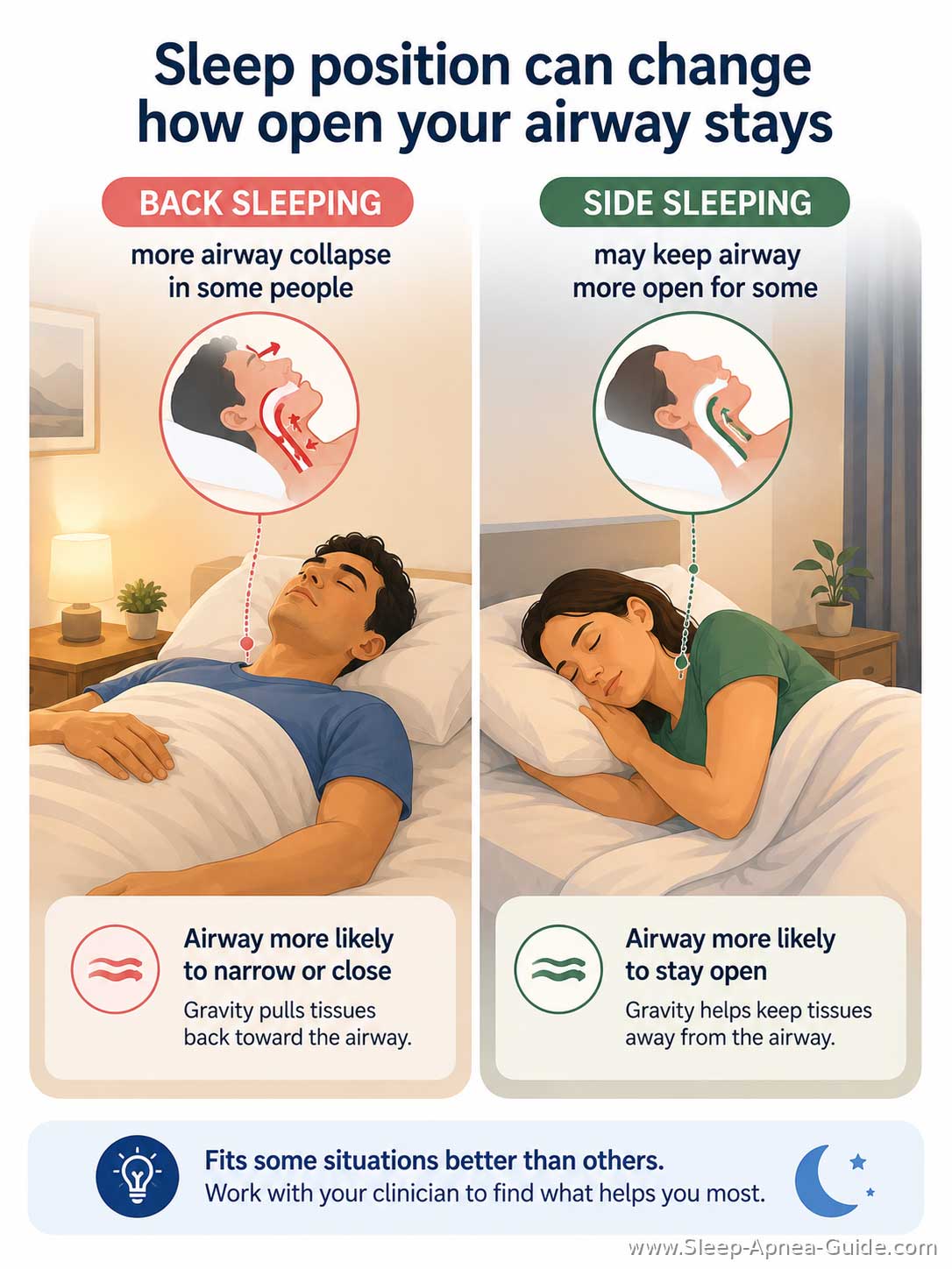 sleep position and airway openness